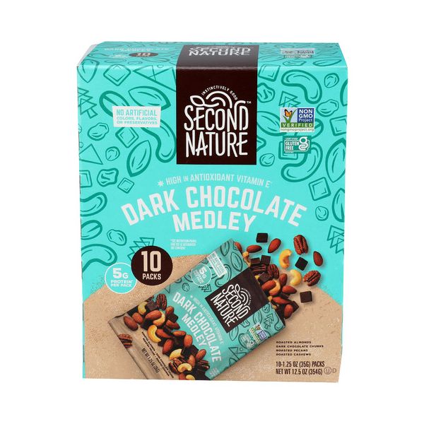SECOND NATURE: Dark Chocolate Medley 10pk, 12.5 oz