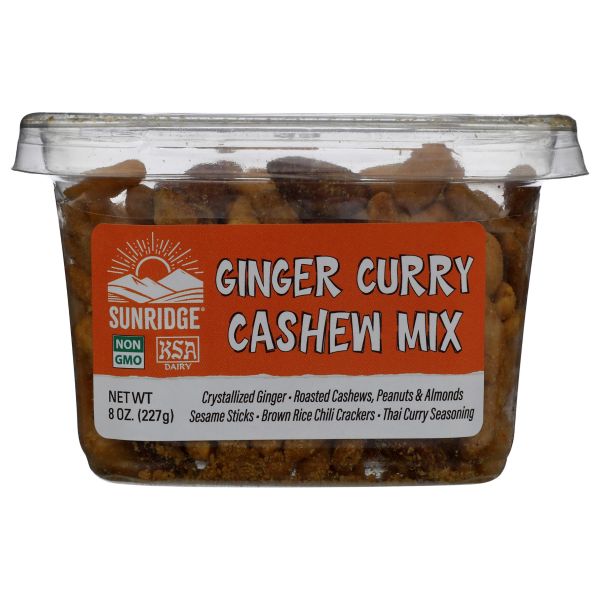 SUNRIDGE FARMS: Ginger Curry Cashew Mix, 8 oz