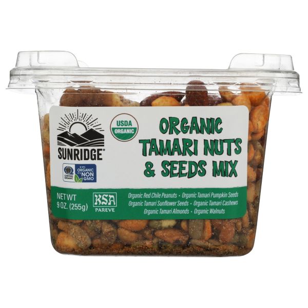 SUNRIDGE FARMS: Organic Tamari Nuts and Seeds Mix, 9 oz