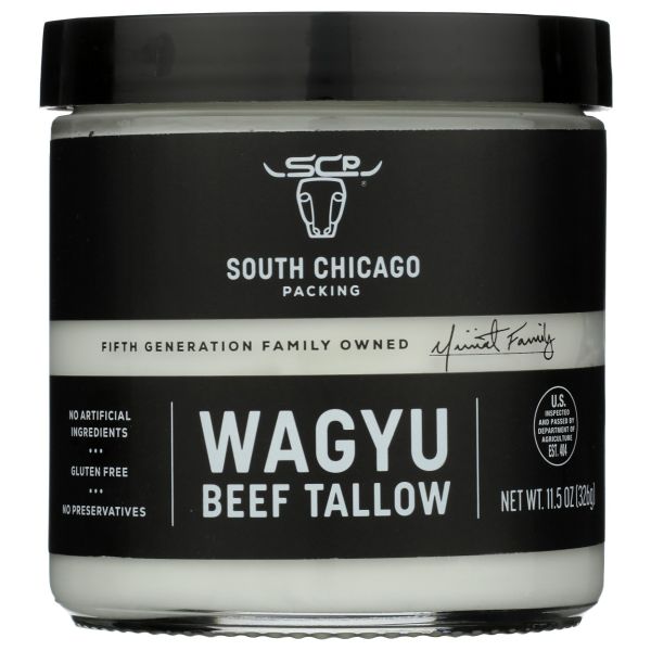 SOUTH CHICAGO PACKING: Wagyu Beef Tallow Glass Jar, 11.5 oz