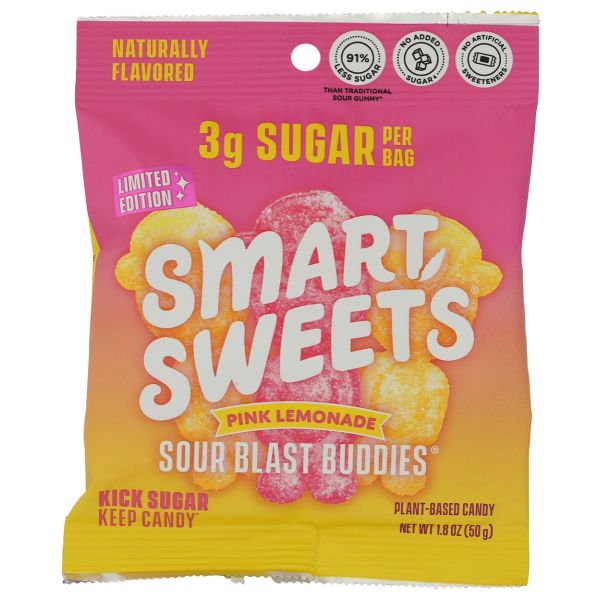 SMARTSWEETS: Pink Lemonade Sour Blast Buddies, 1.8 oz