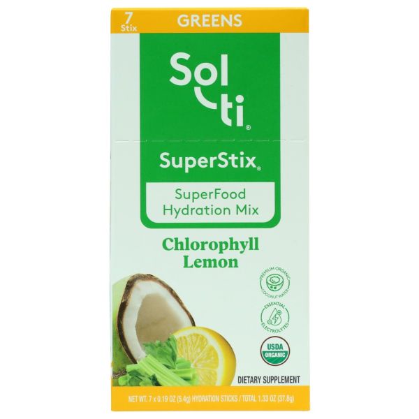 SOL TI: Chloropyll Lemon Superstix 7 Count, 1.4 oz