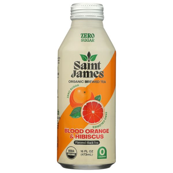 SAINT JAMES BRAND LLC: Blood Orange and Hibiscus Black Tea, 16 fo