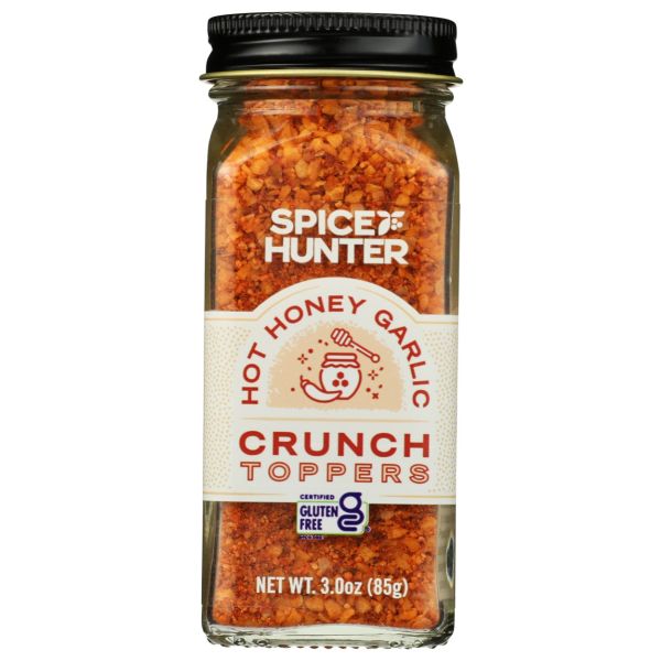 SPICE HUNTER: Hot Honey Garlic Crunch Toppers Seasoning, 3 oz