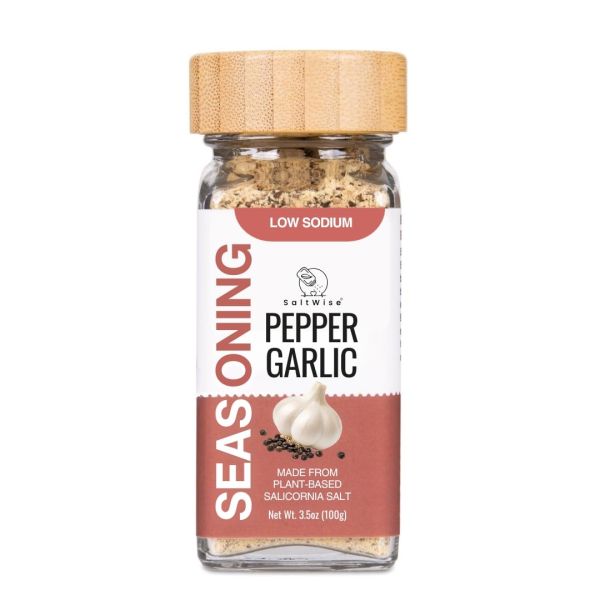 SALTWISE: Low Sodium Pepper Garlic Seasoning, 113 gm