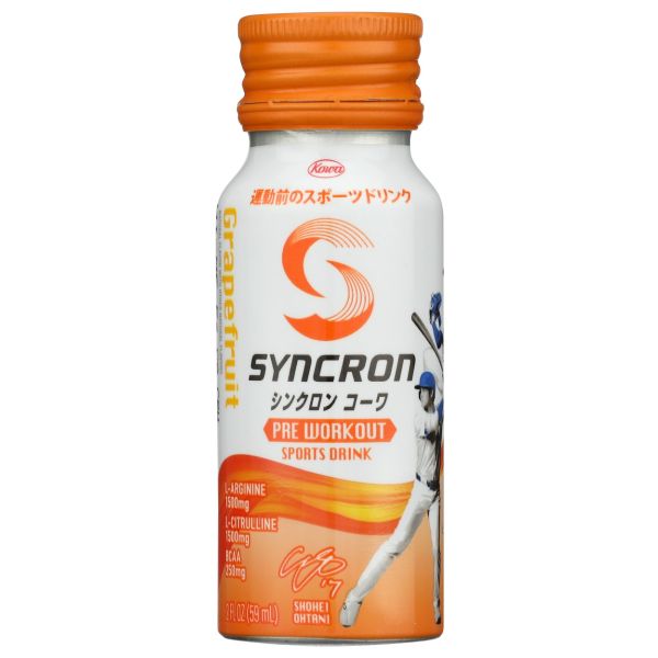 SYNCRON: Grapefruit Preworkout Shot, 2 fo