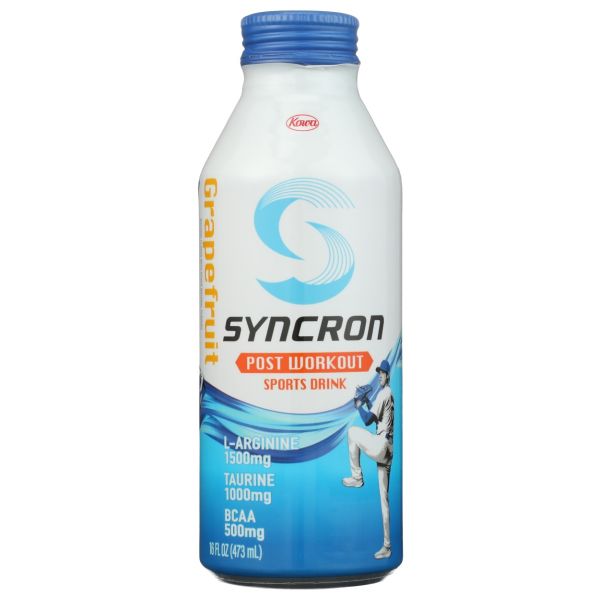 SYNCRON: Grapefruit Postworkout Sports Drink, 16 fo