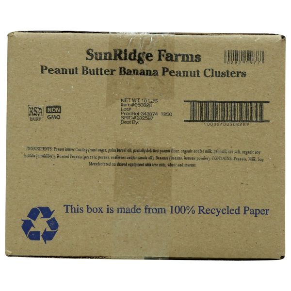 SUNRIDGE FARMS: Peanut Butter Banana Peanut Clusters, 10 lb