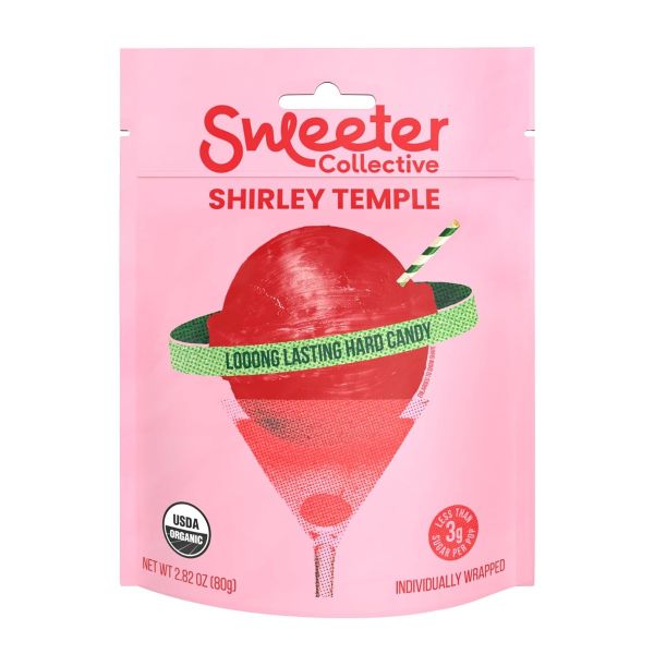 SWEETER COLLECTIVE: Shirley Temple Lollipops, 2.82 oz