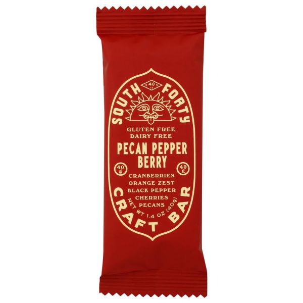 SOUTH FORTY SNACK COMPANY: Pecan Pepper Berry Craft Bar, 1.4 oz