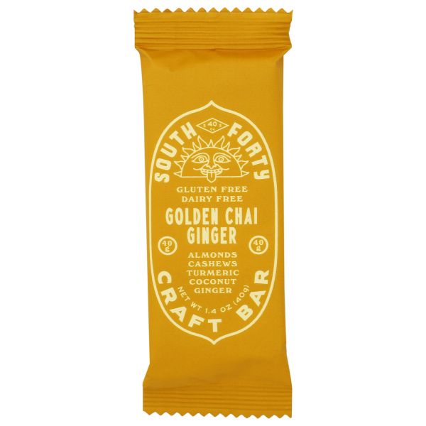 SOUTH FORTY SNACK COMPANY: Golden Chai Ginger Craft Bar, 1.4 oz