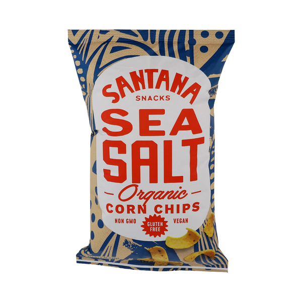 SANTANA SNACKS: Sea Salt Organic Corn Chips, 5 oz