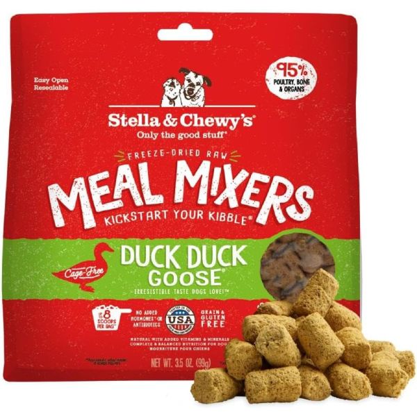 STELLA AND CHEWYS: Duck Duck Goose Meal Mixers for Dogs, 3.5 oz