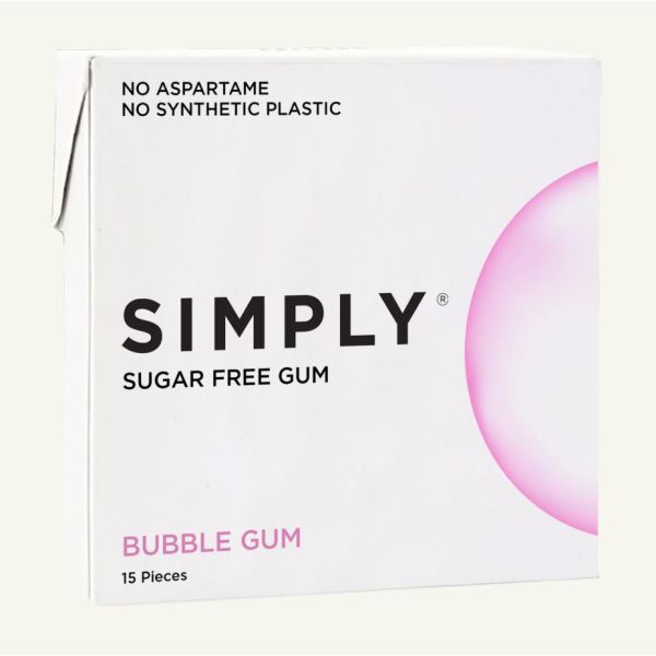 SIMPLY: Sugar Free Bubble Gum, 15 pc