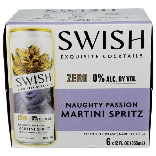 SWISH COCKTAILS US INC: Naughty Passion Martini Spritz 6pk, 72 fo