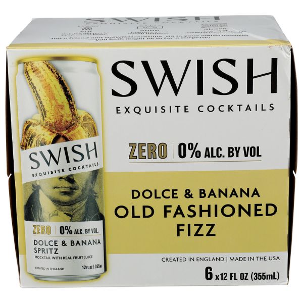 SWISH COCKTAILS US INC: Dolce and Banana Old Fashioned Fizz 6pk, 72 fo