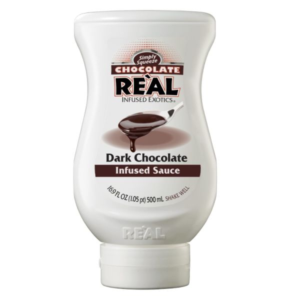 REAL INFUSED EXOTICS: Dark Chocolate Syrup, 16.9 fo