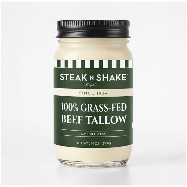 STEAK N SHAKE: Grass Fed Beef Tallow, 14 oz