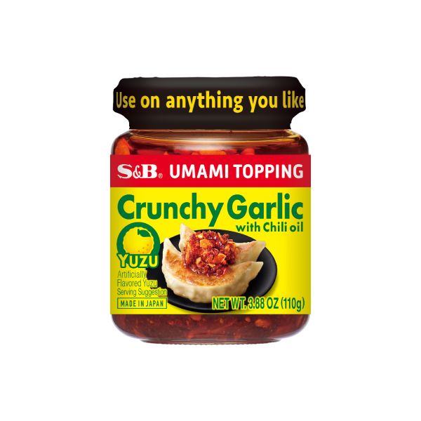 S & B: Crunchy Garlic with Chili Oil Umami Topping, 3.88 oz