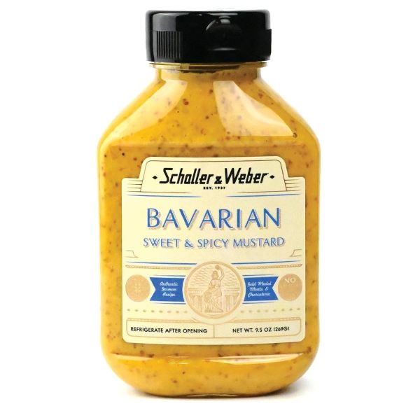SCHALLER & WEBER: Bavarian Sweet and Spicy Mustard, 9.5 oz