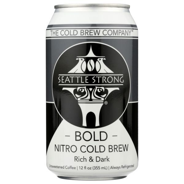 SEATTLE STRONG: Bold Nitro Cold Brew Coffee, 12 fo