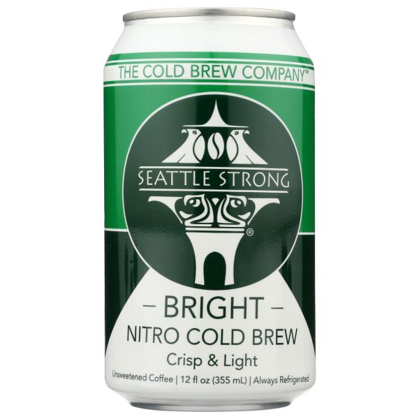 SEATTLE STRONG: Bright Nitro Cold Brew Coffee, 12 fo