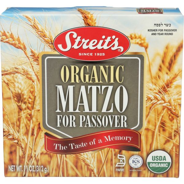 STREITS: Organic Matzo, 11 oz