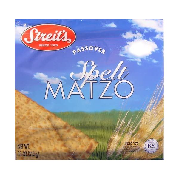 STREITS: Spelt Matzo Passover, 11 oz