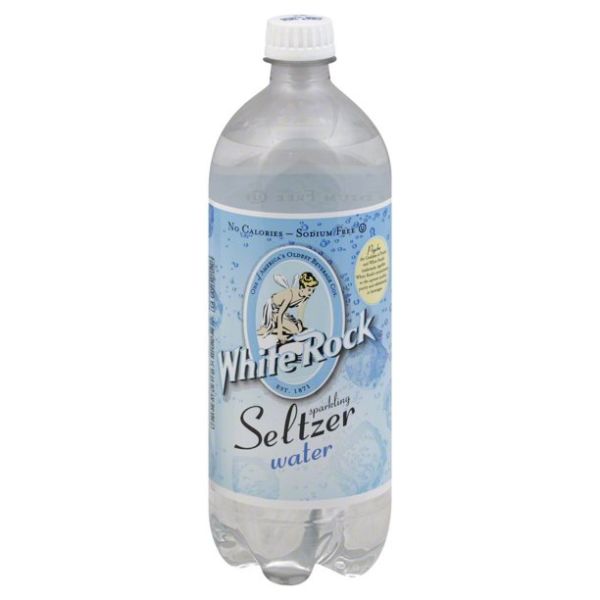 WHITE ROCK: Plain Seltzer Soda, 33.8 fo