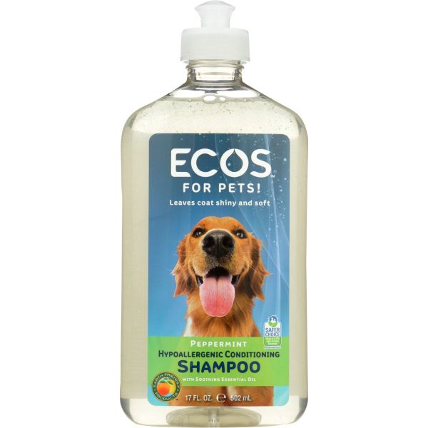 ECOS: Hypoallergenic Pet Shampoo Peppermint, 17 fo