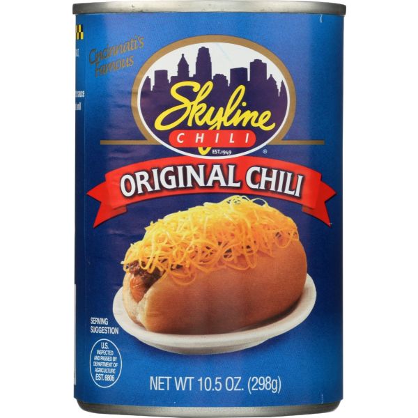 SKYLINE: Canned Original Chili, 10.5 oz