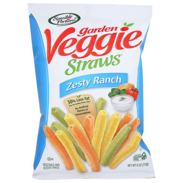 SENSIBLE PORTIONS: Veggie Straws Zesty Ranch, 7 oz