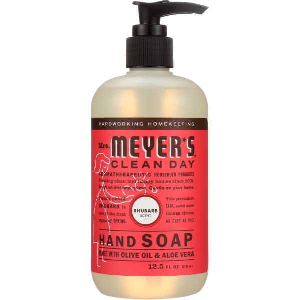 MRS MEYERS CLEAN DAY: Rhubarb Liquid Hand Soap, 12.5 oz