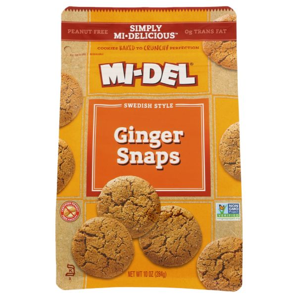 MIDEL: Simply Mi Delicious Ginger Snaps, 10 oz