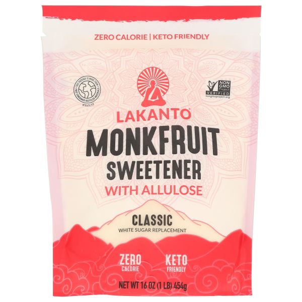 LAKANTO: Classic Monkfruit Sweetener With Allulose, 16 oz