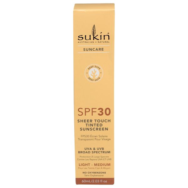 SUKIN: Sheer Touch Tinted Sunscreen Spf 30, 2.03 fo