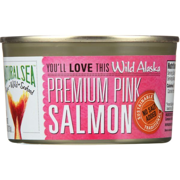 NATURAL SEA: Premium Pink Salmon Unsalted, 7.5 oz
