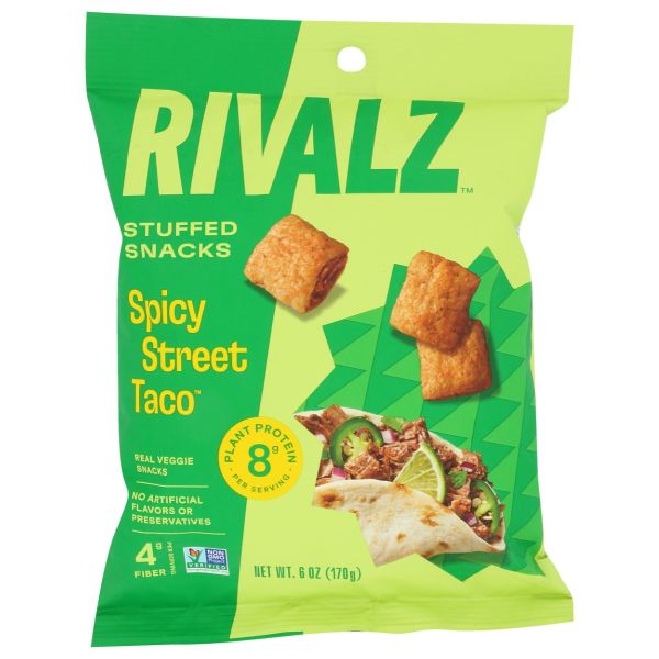 RIVALZ: Spicy Street Taco Stuffed Snacks, 6 oz