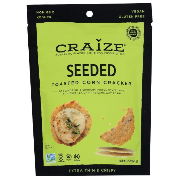 CRAIZE: Seeded Toasted Corn Cracker, 1.75 oz
