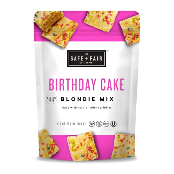 THE SAFE AND FAIR FOOD COMPANY: Birthday Cake Blondie Mix, 20.6 oz