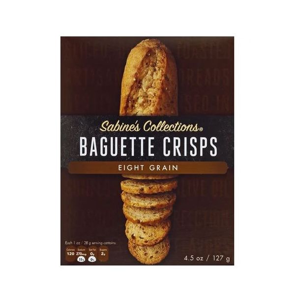 SABINES COLLECTIONS: Eight Grain Baguette Crisps, 4.5 oz