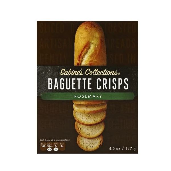 SABINES COLLECTIONS: Rosemary Baguette Crisps, 4.5 oz
