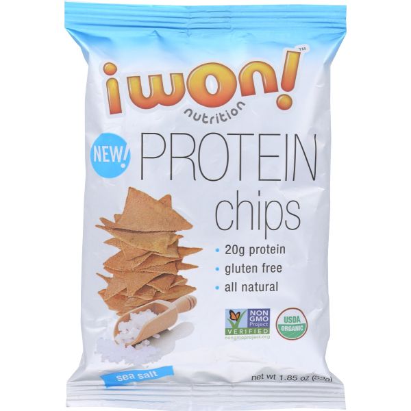 I WON NUTRITION: Protein Chips Sea Salt, 1.5 oz