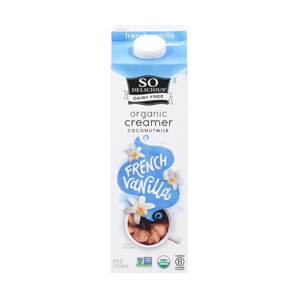 SO DELICIOUS: Organic French Vanilla Coconutmilk Creamer, 32 fo