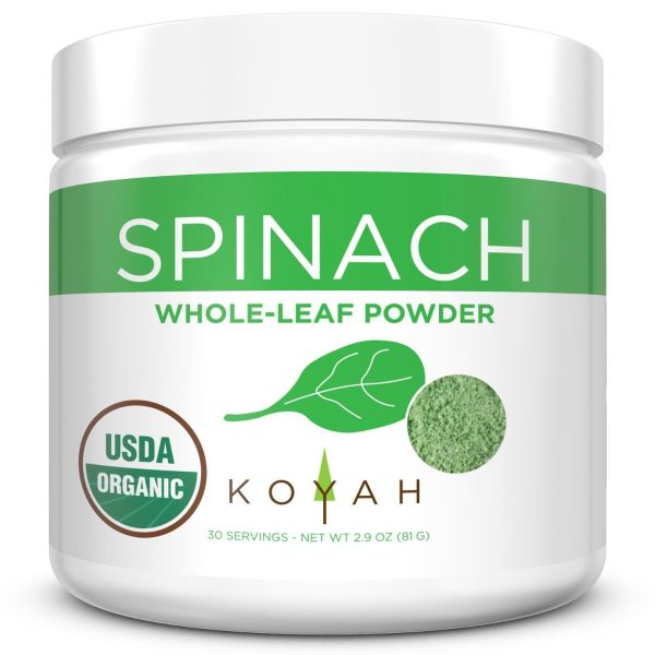 KOYAH: Spinach Whole Leaf Powder, 2.9 oz