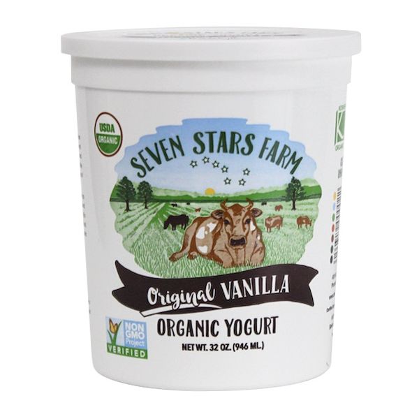 SEVEN STARS DAIRY: Original Vanilla Organic Wholemilk Yogurt, 32 oz