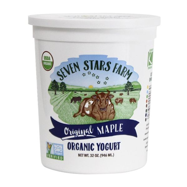 SEVEN STARS DAIRY: Original Maple Organic Wholemilk Yogurt, 32 oz