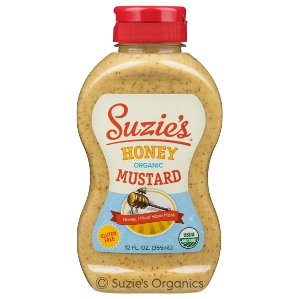 SUZIES: Organic Honey Mustard Dip, 12 oz