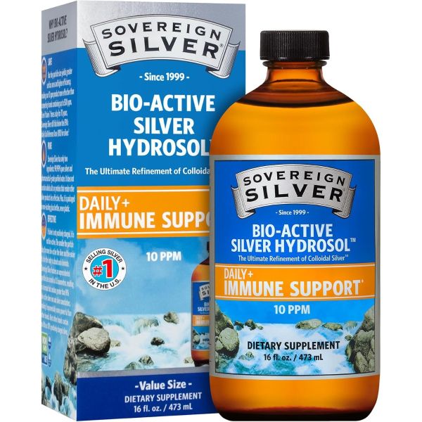 SOVEREIGN SILVER: Bio Active Silver Hydrosol Daily Immune Support, 16 oz