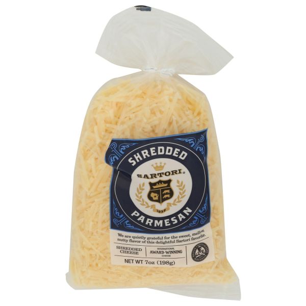 SARTORI RESERVE: Shredded Parmesan Cheese Bag, 8 oz